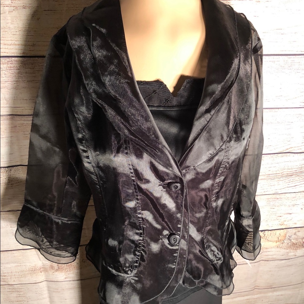 Sheer Collared Jacket